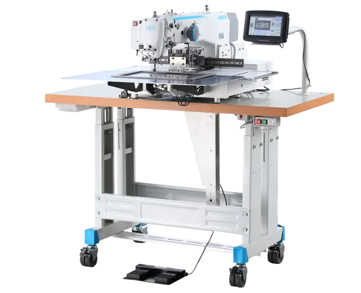 Sewing without off-thread computerized pattern sewing machine